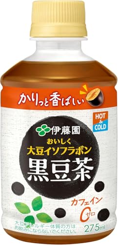 伊藤園 おいしく大豆イソフラボン 黒豆茶 275mlペットボトル×24本入×(2ケース) 送料無料