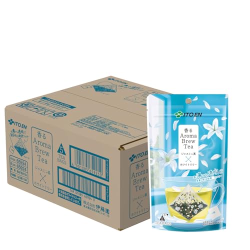 伊藤園 香る Aroma Brew Tea ジャスミン茶×ホワイトリリー 1.8g×5袋×10個 テ ...