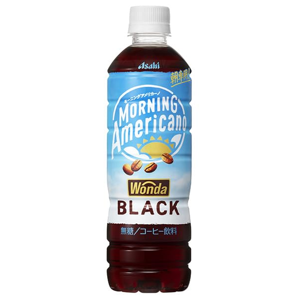 Flavored Coffee - アサヒ飲料 WONDA(ワンダ) モーニングアメリカーノ ブラック 500mlペットボトル×24本入×(2ケース) 送料無料