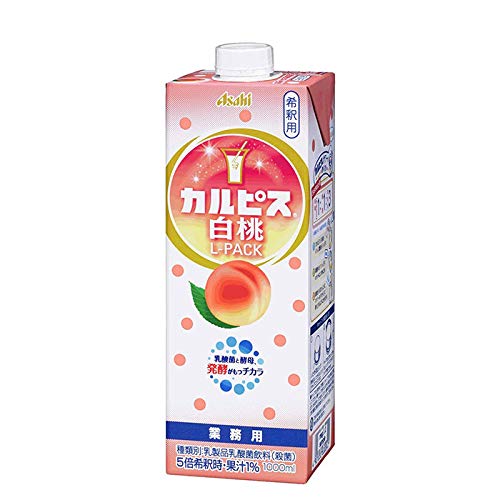 Other - カルピス 白桃 Lパック 紙容器 新 1L 6本 1ケース アサヒ飲料 送料無料