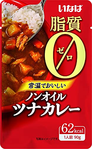 Curry - いなば食品 【脂質ゼロ】いなば 国産 ノンオイルツナカレー 90g×12個 送料無料