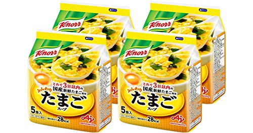 Other - クノール ふんわりたまごスープ 5食入袋×4個 味の素 フリーズドライ 具入りスープ 即席スープ 簡単 非常食 備蓄 送料無料