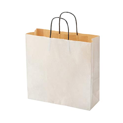 Rakuten - シモジマ ヘイコー 手提 紙袋 エコデュオ 25CB 3才 ホワイト 50枚入 003261496 幅320×マチ115×高310mm 送料無料