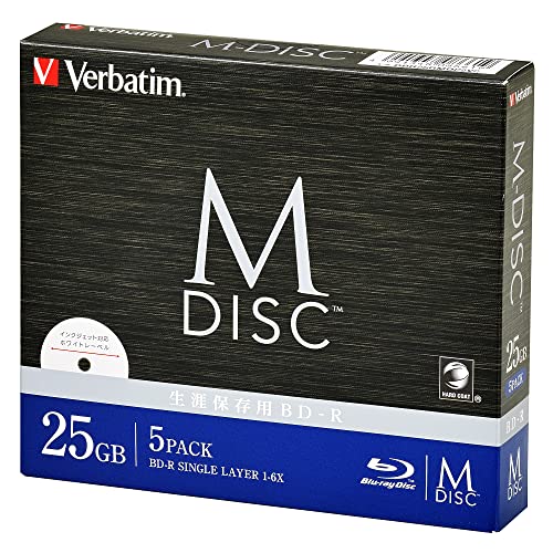 ?バーベイタム(Verbatim) バーベイタム Verbatim 長期保存 M-DISC BD-R 1回記録用 1-6倍速 25GB 送料無料