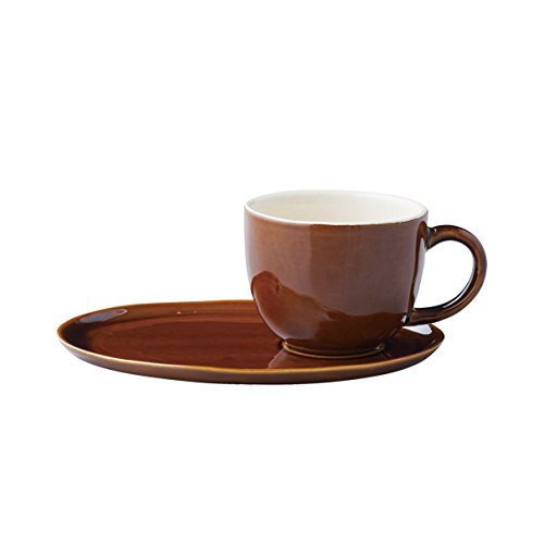 Metallic - KINTO(キントー) カップ&ソーサー ほっくり カフェスイーツ 茶 23626 送料無料