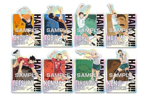 EasyLifeShopのエンスカイ アニメ「ハイキュー！！」 キャラカットステッカーガム 1BOX 約60×88mm 紙 送料無料｜アングル2