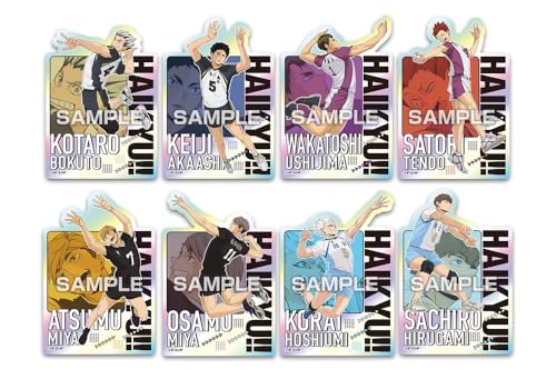 EasyLifeShopのエンスカイ アニメ「ハイキュー！！」 キャラカットステッカーガム 1BOX 約60×88mm 紙 送料無料｜アングル3