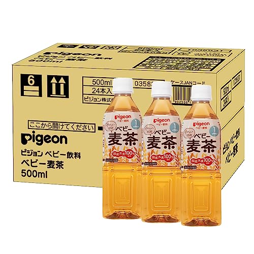 ピジョン ベビー麦茶 国産茶葉 500ml×24本 送料無料