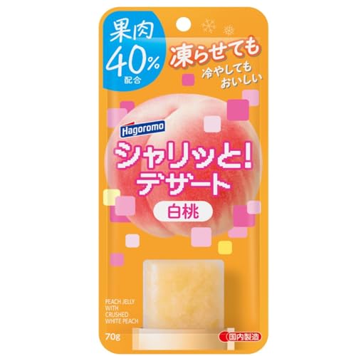 はごろも シャリッとデザート白桃(4130)70GX6個 送料無料 easylifeshop-10022401 EasyLifeShop パッケージ画像