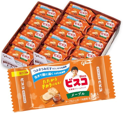 江崎グリコ ビスコ ミニパック メープル 5枚×40個 送料無料