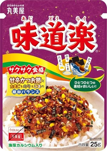 原材料:いりごま（国内製造）、鰹削り節、砂糖、食塩、鶏卵、味付のり、醤油、パーム油、小麦粉、みりん、なたね油、でん粉、エキス（鰹節、酵母、チキン）、大豆加工品、海藻カルシウム、植物性たん白、大豆油、あおさ、乳製品、マーガリン、こしあん、抹茶、青のり、鶏肉、卵黄油、鶏脂、ぶどう糖果糖液糖、還元水あめ、イースト、乳糖、デキストリン、香味油／調味料（アミノ酸）、カロチノイド色素、酸化防止剤（ビタミンE）、香料、（一部に卵・乳成分・小麦・ごま・大豆・鶏肉を含む）・商品サイズ(高さx奥行x幅):17cm×15cm×12.3cm商品紹介 ・サクサク食感の「かつお節」に「海苔」、「たまご」、「ごま」などを絶妙なバランスで組み合わせているので、豊かな風味と食感が楽しめます。 ・甘辛醤油味でごはんによく合う、家族みんなで楽しめる味付けです。素材が醸し出す豊かな味わいを楽しめるふりかけです。 ・保存に便利な、チャック付きです。 ・使いやすい小容量タイプ。 原材料・成分 いりごま(国内製造)、鰹削り節、砂糖、食塩、鶏卵加工品、パーム油、味付のり、醤油、小麦粉、みりん、エキス(鰹節、チキン、酵母)、でん粉、大豆加工品、海藻カルシウム、植物性たん白、こしあん、あおさ、マーガリン、鰹節粉、青のり、みそ、乳製品、抹茶、鶏肉粉末、還元水あめ、鶏脂、ぶどう糖果糖液糖、イースト、デキストリン、乳糖/調味料(アミノ酸等)、着色料(カラメル、カロチノイド)、酸化防止剤(ビタミンE)、香料、(一部に卵・乳成分・小麦・ごま・大豆・鶏肉を含む)