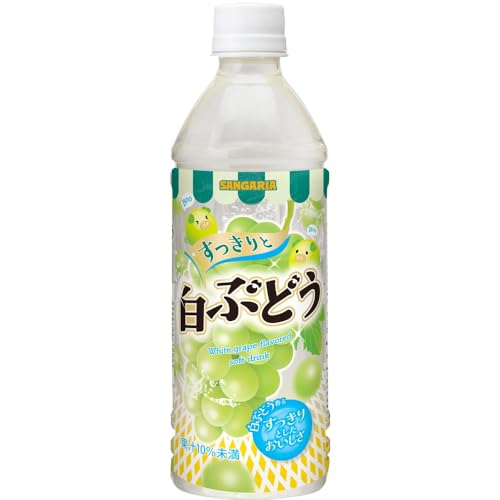 Rakuten - サンガリア すっきりと白ぶどう 500ml ×24本 送料無料