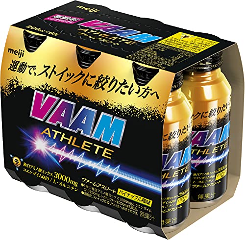 VAAM(ヴァーム) アスリート パイナップル風味 200ml×6本 明治 送料無料