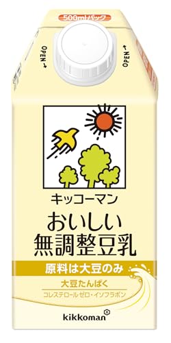 キッコーマン おいしい無調整豆乳 500ml ×12本 送料無料