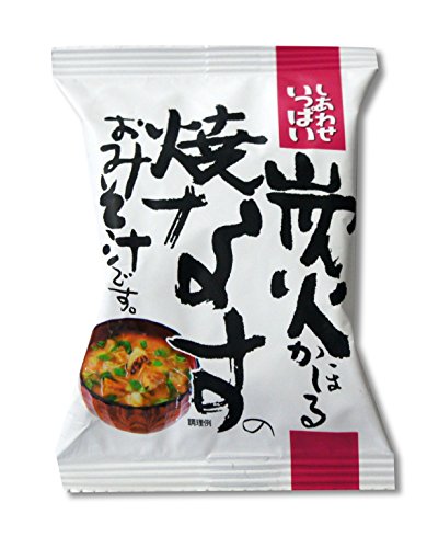 FlavorName:炭火かほる焼きなす・パッケージ個数:10・原材料:【味噌】光味噌、豆味噌、かつお昆布だし、増粘多糖類、着色料(V.B2)、【具材】なす、有機三つ葉、砂糖、デキストリン、でん粉、酸化防止剤(V.E)、原材料の一部に大豆を含む・商品サイズ(高さx奥行x幅):283mmx108mmx90mm