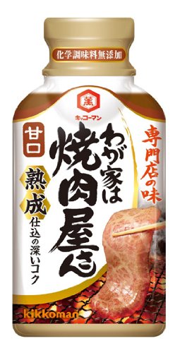 甘口-/210グラム (x 3)/34287・FlavorName:甘口Size:210グラム (x 3)・パッケージ個数:3・内容量:210g×3個・カロリー:174kcal/100gあたり ※規格値ではありません。・原材料:しょうゆ(大豆、小麦を含む)、果糖ぶどう糖液糖、砂糖、りんご果肉、りんご果汁、ごま油、レモン果汁、みり ん、にんにく、ごま、小麦発酵調味料、オニオンパウダー、酵母エキス、みそ、香辛料、増粘剤(加工でん粉、 増粘多糖類)、アルコール・商品サイズ(高さx奥行x幅):140mmx141mmx65mm商品紹介 焼肉屋さんのあの味をご家庭で楽しめる焼肉のたれです。ごま油の香りと熟成だれのコク、おいしさの証は2層に分かれたたれにあります。1.「コク」を引き出す味づくり:うまさ引き立つまろやかな「コク」。特選丸大豆しょうゆをベースにしたモトダレを熟成させ、深煎りごま油とたれをセパレートタイプにすることにより、まろやかでコクのある味を実現しました。2.「風味」が活きた焼肉屋さんのあのうまさ:焼肉屋さんの味の特徴はごま油と、香味野菜や果実の「風味」。なるべく熱をかけないことで豊かな風味を引き出しました。3. そのままのおいしさ、「無添加」仕上げ:素材そのままのおいしさを引き立てるために「化学調味料、着色料」などは使用しておりません。・原材料・成分 しょうゆ(大豆、小麦を含む)、糖類(砂糖、果糖ぶどう糖液糖)、りんご、ごま油、レモン果汁、にんにく、ごま、みりん、酵母エキス、小麦発酵調味料、オニオンパウダー、みそ、香辛料、アルコール、増粘多糖類
