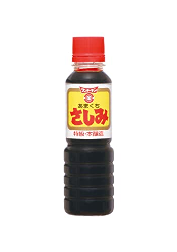 -/100ミリリットル (x 10)/-・FlavorName:甘口Size:100ミリリットル (x 10)・パッケージ個数:10・内容量:100ml×10本・カロリー:120kcal・原材料:脱脂加工大豆(遺伝子組換えでない)、小麦、食塩、砂糖混合ぶどう糖果糖液糖、調味料(アミノ酸等)、カラメル色素、甘味料(サッカリンNa、甘草、ステビア)、増粘剤(キサンタン)、保存料(パラオキシ安息香酸)・商品サイズ(高さx奥行x幅):132mmx38mmx380mm商品紹介 九州大分県の創業152年の醤油・味噌・調味料・ドレッシングの製造メーカーで、自然豊かな大分県で醸造された、本醸造JAS特級で甘口のおさしみ専用しょうゆです。甘味とほどよいうま味が、おさしみのおいしさを引き立てます。さらに甘口のこいくちしょうゆなので、煮物や、つけ・かけしょうゆ等に使え、砂糖やみりん等を付け加える量を減らすことができます。・原材料・成分 脱脂加工大豆(遺伝子組換えでない)、小麦、食塩、砂糖混合ぶどう糖果糖液糖、調味料(アミノ酸等)、カラメル色素、甘味料(サッカリンNa、甘草、ステビア)、増粘剤(キサンタン)、保存料(パラオキシ安息香酸) ご注意（免責）＞必ずお読みください 開栓後は密栓のうえ、冷蔵庫に保存してください。この容器は高温になると変形し、液漏れすることがありますので、熱湯をかけたり、火のそば、炎天下の車内など高温の場所に放置しないでください。