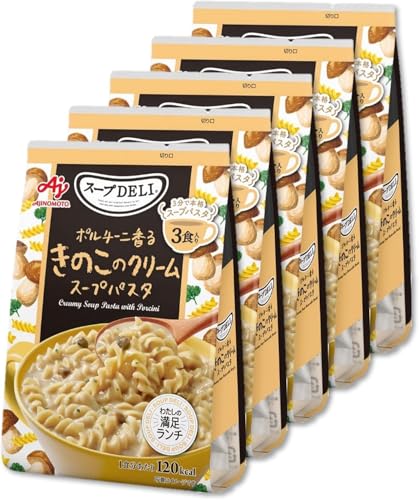 -/Pack of 1/4903310175672・FlavorName:きのこSize:Pack of 1・「スープDELI」は豊富なラインナップを取り揃えた食べるスープシリーズです。・ポルチーニが香る濃厚なクリームスープが、くるくるパスタにしっかり絡んで食べごたえがあります。・場所をとらず、保管に便利な3食入の袋タイプです。商品紹介 「スープDELI」は豊富なラインナップを取り揃えた食べるスープシリーズです。 ポルチーニが香る濃厚なクリームスープが、くるくるパスタにしっかり絡んで食べごたえがあります。 場所をとらず、保管に便利な3食入の袋タイプです。 原材料・成分 パスタ（ベルギー製造）、クリーミングパウダー、でん粉、デキストリン、濃縮ホエイ、食塩、砂糖、マッシュルームエキス、ポルチーニパウダー、乾燥ぶなしめじ、チーズパウダー、マッシュポテト、食用加工油脂、バターソテーオニオンパウダー、バターソテーマッシュルームパウダー、オニオンパウダー、マッシュルームパウダー、粉末しょうゆ、酵母エキス、香辛料、パセリ/調味料（アミノ酸等）、加工デンプン、酸化防止剤（ビタミンE）、カラメル色素、酸味料、（一部に小麦・乳成分・大豆を含む）