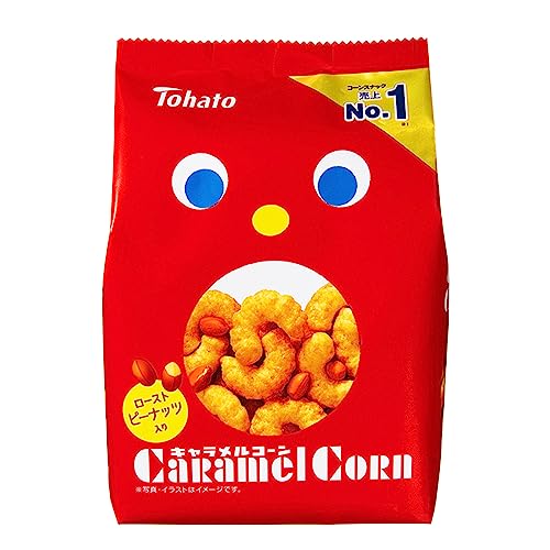 パッケージ個数:1・プラスチック商品紹介 ふんわり、サクサク、そして口の中ですうっととろけてミルクキャラメルの香りが広がるおいしさです。※ローストピーナッツ入りです。株式会社東ハトは、東京都豊島区南池袋に本社を置くビスケット・スナックを製造する菓子メーカーです。主な商品はキャラメルコーン、ポテコ、ハーベスト、オールレーズン、暴君ハバネロ等多くの商品を発売しております。 原材料・成分 コーングリッツ（国内製造）、砂糖、植物油脂、落花生、マーガリン、麦芽糖、食塩、カラメルソース、キャラメルペースト／ソルビトール、カラメル色素、香料、調味料（アミノ酸等）、カロチノイド色素、（一部に乳成分・落花生・アーモンド・大豆を含む）