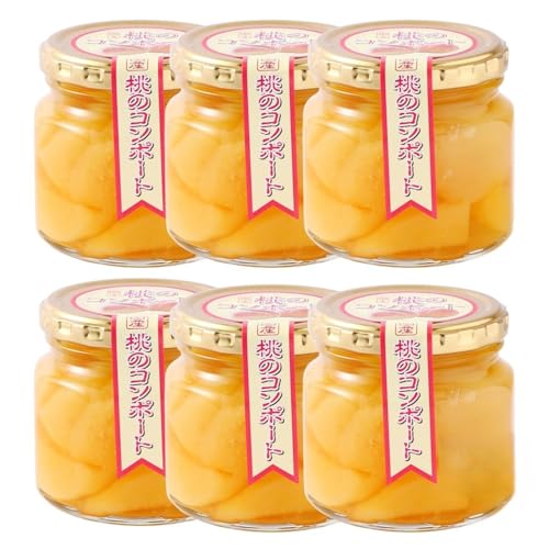 -/1個/-・ひとくちサイズで食べやすい贅沢コンポートです！・原材料:もも(福島県産)、砂糖、還元水あめ/酸化防止剤(V.C)、酸味料・内容量:220g×6本・アレルギー表示:もも商品紹介 やさしい甘さとみずみずしさが広がる「国産桃のコンポート」。 厳選した福島県産の桃を丁寧に皮むきし、やわらかく煮込んでから、果実本来の美味しさを生かした軽やかなシロップに漬けました。 すっきりした甘さで、桃本来の風味が口いっぱいに広がります。 冷やしてそのままデザートにしても、ヨーグルトやアイスにトッピングしても絶品。 ケーキやパフェなどのスイーツアレンジにも活躍し、食べきりサイズなので忙しい日にも手軽に楽しめます。 原材料・成分 もも(福島県産)、砂糖、還元水あめ/酸化防止剤(V.C)、酸味料
