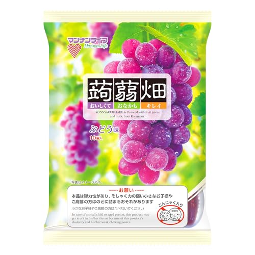 マンナンライフ 蒟蒻畑 ぶどう味 25g×10個×12袋 送料無料