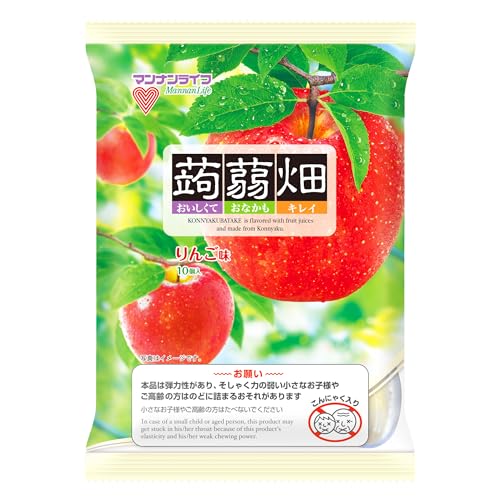 マンナンライフ 蒟蒻畑 りんご味 25g×10個×12袋 送料無料