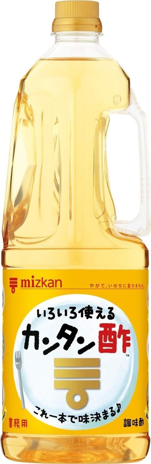 -/1.8リットル/-・FlavorName:カンタン酢(ノーマル)PatternName:1.8L×1本・パッケージ個数:1・原材料:食酢(醸造酢、米酢、りんご酢)、果糖ぶどう糖液糖(国内製造)、砂糖、食塩、レモン果汁、野菜だし、昆布だし/酸味料、調味料(アミノ酸等)・栄養成分:100ml当たり エネルギー:133kcal、たんぱく質:0g、脂質:0g、炭水化物:33.5g、食塩相当量:4.7g・アレルゲン:りんご商品紹介 これ1本で、甘酢漬け、酢の物、お寿司、ピクルス、マリネ、肉料理など、いろいろなお酢メニューがカンタンに作れる調味酢です。砂糖、食塩などを合せる必要がないので、料理の苦手な方でも簡単においしくお酢メニューを作ることができます。1.8Lペットボトルタイプとなります。 原材料・成分 果糖ぶどう糖液糖(国内製造)、醸造酢(りんごを含む)、砂糖、食塩、レモン果汁、昆布だし/酸味料、調味料(アミノ酸等)、香辛料