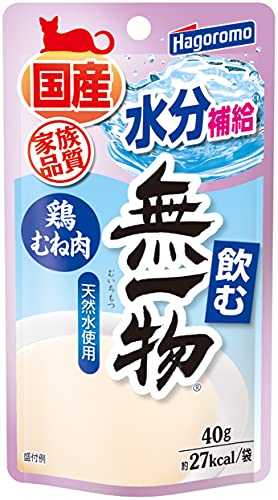 鶏むね肉/40グラム (x 12)/3403・パッケージ個数:1・本体サイズ (幅X奥行X高さ) :8×1×14.5cm・本体重量:0.046kg・原産国:日本・水分補給に最適な「飲む」タイプの無一物パウチです・開封前によく振ると液状になります商品紹介 本体サイズ (幅X奥行X高さ) :8×1×14.5cm 使用上の注意 内容物が固まったり、水が分離していることがありますので、よく振ってから開封ください。よく振ると液状になります。また、加熱殺菌により内容物が膜状に固まる場合がありますが品質には問題ありません。原料には個体差があるため、色合い・粘度・形状などにバラツキがあります。 原材料・成分 鶏むね肉 使用方法 年齢、体重に見合った量を与えてください。