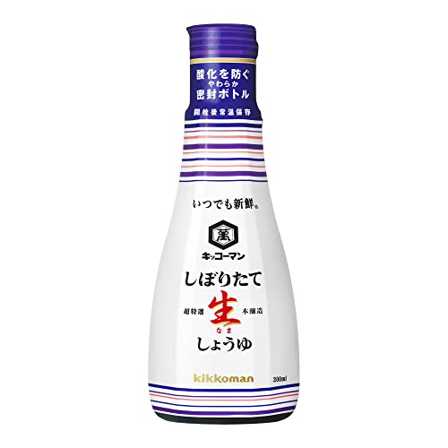キッコーマン食品 いつでも新鮮しぼりたて生しょうゆ 調味料 醤油 200ml×6本 送料無料
