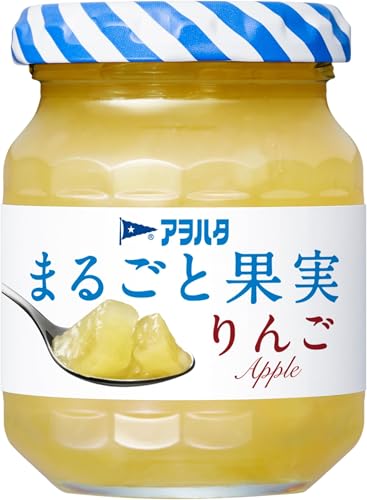 アヲハタ まるごと果実 りんご125g ×4個 ジャム オールフルーツ 砂糖不使用 送料無料