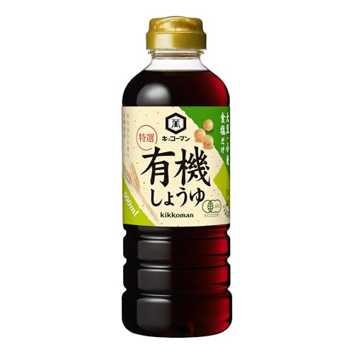 キッコーマン 特選有機しょうゆ 500ml×3個 送料無料 easylifeshop-10027633 EasyLifeShop パッケージ画像