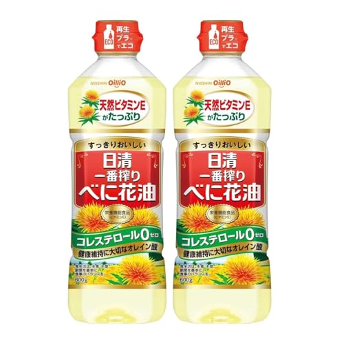 -/600グラム (x 2)/-・Size:600グラム (x 2)・原材料：食用サフラワー油（ハイオレイック）（国内製造）・商品サイズ：(高さx奥行x幅):23.4cm×5.7cm×7.7cm・JAN：4902380207313商品紹介 天然ビタミンEをたっぷり含んだハイオレイック種べに花油を100%使用しています。栄養機能食品(ビタミンE)です。一番搾りのべに花油で、健康維持には欠かせない「オレイン酸」をたっぷり含んでいます。ボトルには再生プラスティックを使用しており、より環境にやさしい容器包材を採用しています。 原材料・成分 食用サフラワー油（ハイオレイック）（国内製造）