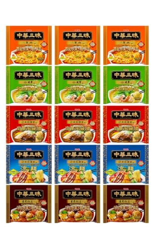 アソート-/15入り/-・Style:アソートFlavorName:5種Size:15入り・★榮林 酸辣湯麺 ●しなやかで弾力のあるノンフライ麺と、チキンベースに香酢の酸味とラー油の辛みが絶妙なコクのある酸辣湯。 ●ごま油の豊かな香りで一層引き立ちます。 ★赤坂璃宮 広東風醤油 ●透明感があり弾力のあるノンフライ麺と、チキンベースにXO醤やオイスターソースを合わせた醤油スープ。 ●オイスターソースの香りで深みを感じられます。 ★中國料理北京 北京風香塩 ●透明感があり弾力のあるノンフライ麺と、チキンベースに帆立、蝦醤、魚醤で仕立てた奥深い味わいの塩スープ。 ●上品なホタテオイルで風味高い味わいです。 ★四川飯店 担々麺 ●しなやかで弾力のあるノンフライ麺と、ポークベースに醤油、味噌、豆板醤、ねりごまを合わせた濃厚担々スープ。 ●辣油と花椒の華やかな香りで彩ります。 ★重慶飯店 麻辣湯麺 ●しなやかで弾力のあるノンフライ麺と、赤味噌をベースにビーフとポークを加え、イカ、ホタテ、蝦醤(シャージャン)を加えて海鮮風に仕上げ、唐辛子と花椒の痺れと辛さを効かせたスープ。 ●花椒と唐辛子の商品紹介 中華三昧らしさ磨きをかけた麺と本格中華のスープで味わう、明星食品が誇る”本気(マジ)中華” ★榮林 酸辣湯麺：たしなやかで弾力のあるノンフライ麺と、チキンベースに香酢の酸味とラー油の辛みが絶妙なコクのある酸辣湯麺。ごま油の豊かな香りで一層引き立ちます。 ★赤坂璃宮 広東風醤油：た透明感があり弾力のあるノンフライ麺と、チキンベースにXO醤やオイスターソースを合わせた醤油スープ。オイスターソースの香りで深みを感じられます。 ★中國料理北京 北京風香塩：透明感があり弾力のあるノンフライ麺と、チキンベースに帆立、蝦醤、魚醤で仕立てた奥深い味わいの塩スープ。上品なホタテオイルで風味高い味わいです。 ★四川飯店 担々麺：しなやかで弾力のあるノンフライ麺と、ポークベースに醤油、味噌、豆板醤、ねりごまを合わせた濃厚担々スープ。辣油と花椒の華やかな香りで彩ります。 ★赤坂璃宮 涼麺：本格中華の味わいが楽しめる、上質な大人の冷し中華。つるっとしなやかな涼麺専用麺に、赤坂璃宮監修の深みと厚みのあるごま醤油だれをかけると、箸がとまらないおいしさです。 原材料・成分 ★榮林 酸辣湯麺：めん(小麦粉(国内製造)、植物性たん白、植物油脂、食塩、乳たん白、卵粉)、スープ(しょうゆ、植物油脂、チキン調味料、チキンエキス、糖類、食塩、香味調味料、香辛料(赤唐辛子、ガーリック、ペッパー、ジンジャー)、醸造酢、油脂加工品、たん白加水分解物、でん粉、デキストリン、黒酢、香味油、ねぎ、ホタテエキス、オイスターソース)/調味料(アミノ酸等)、増粘剤(増粘多糖類、加工デンプン)、酸味料、かんすい、酒精、カラメル色素、微粒二酸化ケイ素、香料、カロチノイド色素、酸化防止剤(ビタミンE)、香辛料抽出物、乳化剤、(一部に卵・乳成分・小麦・えび・ごま・大豆・鶏肉・豚肉・ゼラチンを含む)　★赤坂璃宮 広東風醤油：めん(小麦粉(国内製造)、でん粉、植物油脂、食塩)、スープ(しょうゆ、油脂加工品、食塩、糖類、植物油脂、チキンエキス、ビーフ調味料、酵母エキス、香味調味料、チキンオイル、ビーフエキス、香辛料(ガーリック、ペッパー、ジンジャー)、豚脂、たん白加水分解物、XO醤、香味油、オニオン粉末、しいたけエキス、酵母粉末、オイスターソース)/加工デンプン、調味料(アミノ酸等)、増粘多糖類、かんすい、酒精、カラメル色素、香料、酸味料、微粒二酸化ケイ素、カロチノイド色素、(一部に卵・乳成分・小麦・えび・牛肉・ごま・大豆・鶏肉・豚肉・ゼラチンを含む)　★中國料理北京 北京風香塩：めん(小麦粉(国内製造)、でん粉、植物油脂、食塩)、スープ(食塩、糖類、チキンオイル、鶏・豚エキス、植物油脂、香味油、香味調味料、たん白加水分解物、ごま、牛脂、蝦醤、ホタテエキス、酵母エキス、香辛料、魚醤、フライドオニオン)/加工デンプン、調味料(アミノ酸等)、かんすい、増粘多糖類、酒精、炭酸マグネシウム、香料、酸味料、カロチノイド色素、カラメル色素、香辛料抽出物、(一部に卵・乳成分・小麦・えび・ごま・さば・大豆・鶏肉・豚肉・ゼラチンを含む)　★四川飯店 担々麺：めん(小麦粉(国内製造)、植物性たん白、植物油脂、食塩、乳たん白、卵粉)、スープ(ねりごま、しょうゆ、食塩、ポークエキス、植物油脂、しょうゆもろみ、豚脂、ごま加工品、たん白加水分解物、みそ、香辛料(ガーリック、ジンジャー、ペッパー、赤唐辛子)、大豆加工品、糖類、ビーフエキス、豆板醤、香味油、酵母エキス)/調味料(アミノ酸等)、かんすい、酸味料、香料、カラメル色素、加工デンプン、増粘多糖類、カロチノイド色素、酸化防止剤(ビタミンE)、甘味料(スクラロース)、乳化剤、(一部に卵・乳成分・小麦・牛肉・ごま・大豆・豚肉・ゼラチンを含む)　★重慶飯店 麻辣湯麺：めん(小麦粉(国内製造)、でん粉、植物油脂、食塩)、スープ(食塩、みそ、糖類、豚脂、たん白加水分解物、香辛料、牛脂、ビーフエキス、しょうゆ、ポークエキス、ローストオニオンペースト、甜麺醤、植物油脂、豆鼓醤、豆板醤、チャーシューペースト、香味油、いかエキス、チキンエキス、香味調味料、酵母エキス、ポーク調味料、えびエキス、ホタテエキス)/加工デンプン、調味料(アミノ酸等)、かんすい、増粘多糖類、カラメル色素、カロチノイド色素、微粒二酸化ケイ素、香料、酸味料、香辛料抽出物、(一部に卵・乳成分・小麦・えび・いか・牛肉・ごま・さば・大豆・鶏肉・豚肉・ゼラチンを含む)