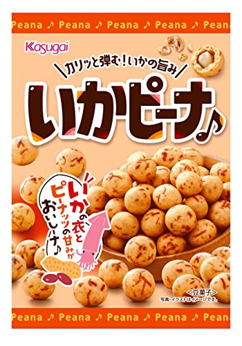 -/89g×12袋/-・原材料：でん粉（国内製造）、落花生、砂糖、小麦粉、寒梅粉ミックス、食用油脂、いか、食塩、たん白加水分解物、配合調味料／膨脹剤、調味料（アミノ酸等）、（一部に小麦・落花生・いか・大豆を含む）・商品サイズ(高さx奥行x幅):32.4cm×21cm×14.5cm商品紹介 ピーナッツを丁寧に衣で包み、直火でじっくり焼き上げました。衣には贅沢に本物のいかを練りこんだ、素材の旨みが楽しめる心弾む♪おいしさです。ほんのり塩味で、次から次へと手が止まりません。、家族団らんのお茶のお供にも、お酒のおつまみとしてもピッタリなスナックです【栄養成分100g当り】エネルギー(474kcal)、たんぱく質(10.1g)、脂質(17.6g)、炭水化物(68.7g)、食塩相当量(0.9g) 原材料・成分 でん粉（国内製造）、落花生、砂糖、小麦粉、寒梅粉ミックス、食用油脂、いか、食塩、たん白加水分解物、配合調味料／膨脹剤、調味料（アミノ酸等）、（一部に小麦・落花生・いか・大豆を含む）