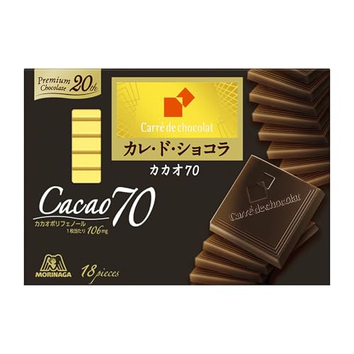 森永製菓 カレ・ド・ショコラ＜カカオ70＞ 18枚×6個 送料無料