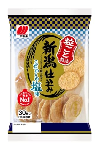 -/30枚×12袋/-・原材料:米（国産）、植物油脂、でん粉、食塩(長崎県崎戸産10％、赤穂の天塩8％、沖縄県石垣島産2％)、黒糖、油脂加工品／ソルビトール、調味料（アミノ酸等）、植物レシチン（大豆由来）・商品サイズ(高さx奥行x幅):30cm×25.5cm×36cm商品紹介 お米由来のつぶつぶ食感とお米のうまさが引き立つ味わい。お米を粒ごと生かした「粒ごと製法」で、心地よいつぶつぶ食感に仕上げたうす焼せんべいです。くちどけの異なる4種の塩と黒糖をブレンドした風味豊かな味わいをお楽しみください。国産米100％使用。便利な2枚入り個包装形態です。 原材料・成分 米（国産）、植物油脂、でん粉、食塩(長崎県崎戸産10％、赤穂の天塩8％、沖縄県石垣島産2％)、黒糖、油脂加工品／ソルビトール、調味料（アミノ酸等）、植物レシチン（大豆由来）