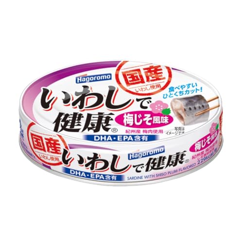 -/x 30/-・缶商品紹介 国産のいわしを使用した、いわしの缶詰です。DHA・EPA含有。 梅としそが香るさっぱりとした味付です。ひとくちカットで食べやすくしました。 缶を開けて、そのままお召し上がり頂けます。お好みで温めてお召し上がりください。 もう1品おかずがほしいときや、ちょっとしたおつまみにも手軽にお召し上がりいただけます。一人前の食べきりサイズです。 原材料・成分 いわし（国産）、梅肉、食塩　／　香料