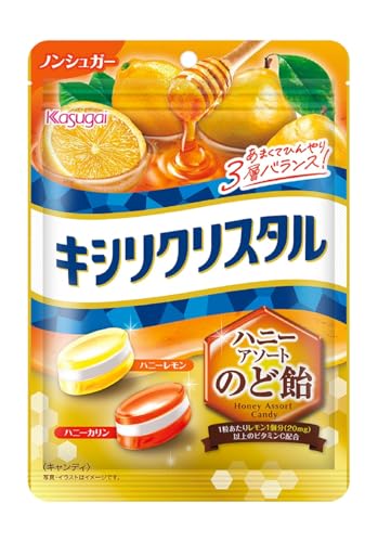 春日井製菓 キシリクリスタル ハニーアソートのど飴 63g×6袋 送料無料