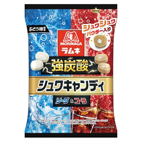 森永製菓 強炭酸シュワキャンディ 75g×8袋 送料無料