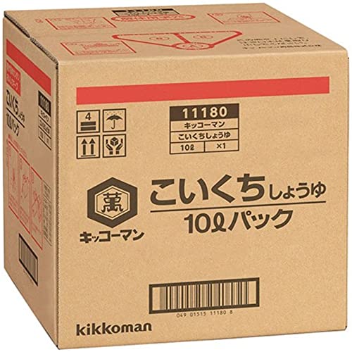 1ケース-/10L/11180・パッケージ個数:1・内容量:10000ml・カロリー:62Kcal・原材料:脱脂加工大豆(遺伝子組換えでない)、大豆(遺伝子組換えでない)、小麦、食塩、アルコール、保存料(安息香酸Na)・商品サイズ(高さ×奥行×幅):250mm×260mm×270mm商品紹介 ■力強く華やかな香りを有したしょうゆです。■しょうゆ本来の味・色・香りの三拍子が揃っています。■和・洋・中いろいろな料理に合い、クセの強い肉や魚には特にお奨めです。 ■本醸造 ■JAS特級 ■はばひろい素材にあわせて、さまざまな料理にご使用いただけます。 原材料・成分 脱脂加工大豆(遺伝子組換えでない)、大豆(遺伝子組換えでない)、小麦、食塩、アルコール、保存料(安息香酸Na)
