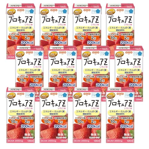 日清オイリオ プロキュアZ いちご味125ml×12本 (高カロリー たんぱく質 栄養プラス...