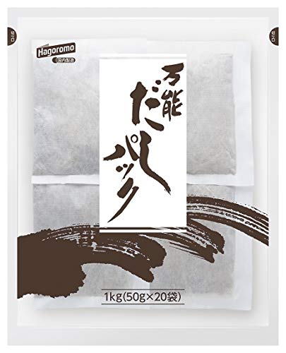 -/50グラム (x 20)/-・パッケージ個数:1・原材料:かつおのふし、さばのふし、むろあじのふし、食塩、いわしの煮干し、昆布、乾しいたけ、調味料(アミノ酸等)・商品サイズ(高さx奥行x幅):40.0mmx345.0mmx280.0mm・内容量:50g×20袋・かつお節をベースに、さば節、むろあじ節、いわし煮干しなどをブレンドしているため、素材の旨味を活かした上品なだしがとれます。・吸物、みそ汁、煮物、天つゆ、茶碗蒸し、そば・うどんのつけつゆ、かけつゆなどの料理でご使用ください。商品紹介 かつお節をベースに、さば節、むろあじ節、いわし煮干しなどをブレンドしているため、素材の旨味を活かした上品なだしがとれます。吸物、みそ汁、煮物、天つゆ、茶碗蒸し、そば・うどんのつけつゆ、かけつゆなどの料理でご使用ください。＜使用方法＞4Lの水を強火にかけ、沸騰させ、本品1袋をそのまま入れます。火を弱めて10分程煮出した後、火を止めて袋を取り出します。・原材料・成分 かつおのふし、さばのふし、むろあじのふし、食塩、いわしの煮干し、昆布、乾しいたけ、調味料(アミノ酸等)
