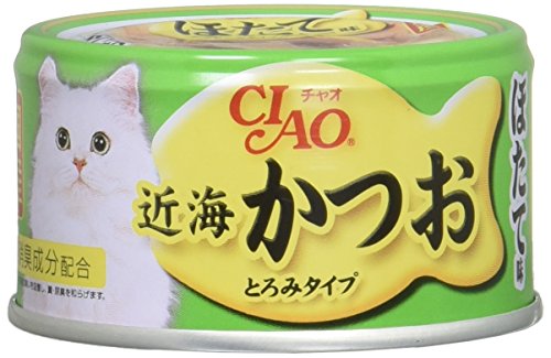 CIAO (チャオ) 近海かつお ほたて味 80g 24個セット 送料無料