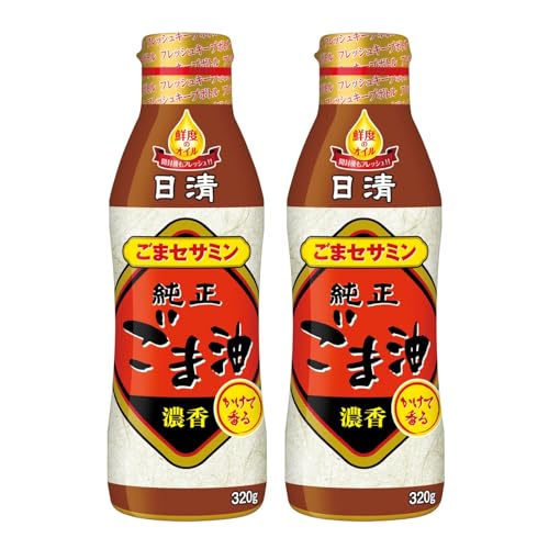 原材料:食用ごま油（国内製造）・商品サイズ(高さx奥行x幅):18.8cm×6.3cm×6.3cm商品紹介 ・深く煎ったごまを圧搾製法でじっくり丁寧に搾ることで、濃厚な香りと芳醇な旨みを実現しました。・香り立ちがよく、香ばしさと旨みが違う本格志向のごま油です。・“かけて香る”濃香さが特長で、焙煎香やうまみが魅力です。・フレッシュキープボトル採用で開封後も鮮度が長持ちします。 原材料・成分 ゴマ油