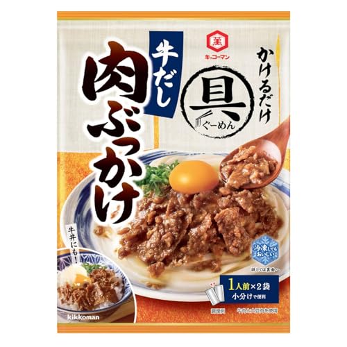 原材料:しょうゆ（大豆・小麦を含む）（国内製造）、砂糖、牛肉、粒状大豆たん白、植物油脂、しょうが、たまねぎ、食塩、かつお節、香辛料、昆布エキス／調味料（アミノ酸等）、アルコール、酸味料、増粘剤（加工でん粉）、着色料（カラメル）・商品サイズ：(高さx奥行x幅):20.5cm×5.5cm×14.9cm商品紹介 うどんやそうめんなどの麺にかけるだけで、満足感のある麺メニューが出来上がる麺用ソースです。具材感のある牛肉に牛だしを活かす昆布だし・鰹だし、特製しょうゆと上白糖、生姜で味付けしました。旨みのあるたっぷりの牛肉がうどんによく絡み、最後まで食べ飽きしないやみつきになる味わいです。 原材料・成分 しょうゆ（大豆・小麦を含む）（国内製造）、砂糖、牛肉、粒状大豆たん白、植物油脂、しょうが、たまねぎ、食塩、かつお節、香辛料、昆布エキス／調味料（アミノ酸等）、アルコール、酸味料、増粘剤（加工でん粉）、着色料（カラメル）