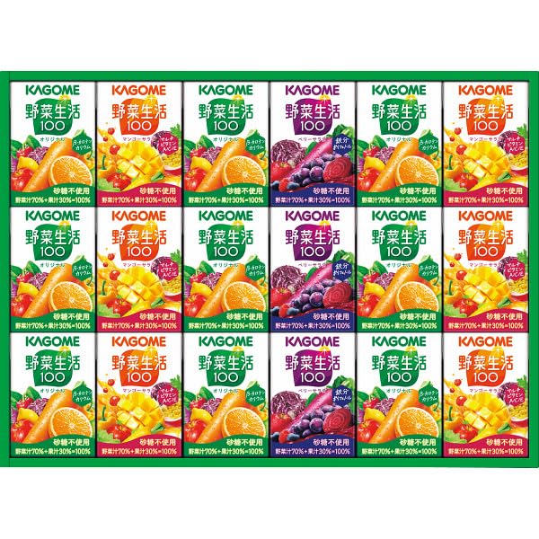 パッケージ個数:1・●野菜生活100オリジナル100┣ml┫×9、野菜生活100ベリーサラダ100┣ml┫×3、野菜生活100マンゴーサラダ100┣ml┫×6●野菜生活100オリジナル100┣ml┫×9、野菜生活100ベリーサラダ100┣ml┫×3、野菜生活100マンゴーサラダ100┣ml┫×6