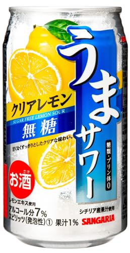 -/340ml×24本/-・Size:340ml×24本・内容量：340ml×24本・入数：24本・原産国：日本・糖類ゼロ、プリン体ゼロのすっきりとした味わいの無糖レモンチューハイです。商品紹介 【アルコール度数7％】糖類ゼロ、プリン体ゼロのすっきりとした味わいでご好評いただいております「うまサワー」シリーズをリニューアル発売いたします。レモン果汁(シチリア産)とレモンエキスを使用し、甘くなくすっきりとした味わいに仕上げており、食事中にもおいしくお飲みいただけます。原材料・レモン果汁、レモンエキス、ウォッカ(国内製造)／炭酸、香料、酸味料、ビタミンC 原材料・成分 レモン果汁、レモンエキス、ウォッカ(国内製造)／炭酸、香料、酸味料、ビタミンC