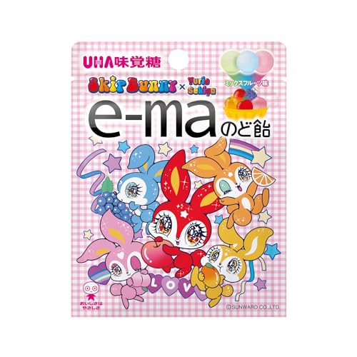 UHA味覚糖 e-maのど飴 スキップバニー 23g×10袋 送料無料