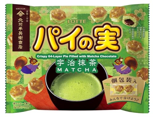 ロッテ パイの実シェアパック(宇治抹茶) 124g(個包装込み) × 18個 送料無料