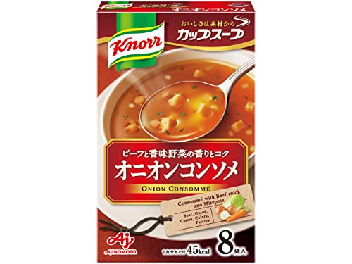 クノール カップスープ オニオンコンソメ 8食入箱×6 味の素 インスタントスープ 即席 常備食 送料無料